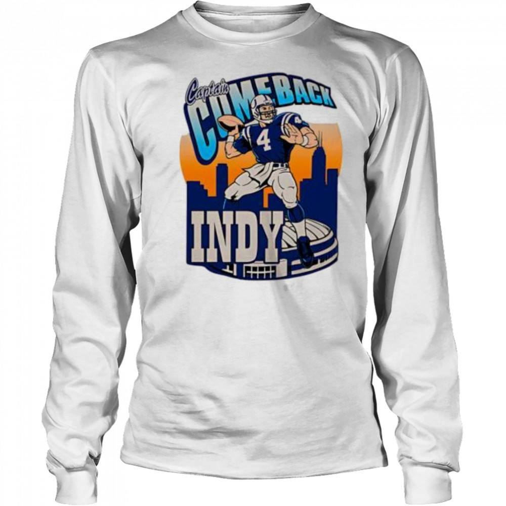 Captain Comeback Indy Skyline Football shirt Long Sleeved