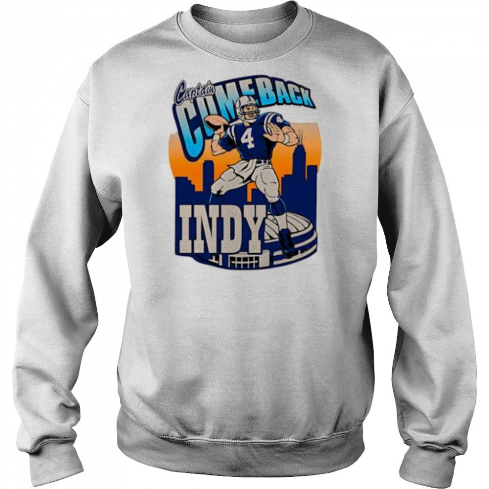 Captain Comeback Indy Skyline Football shirt Hoodie