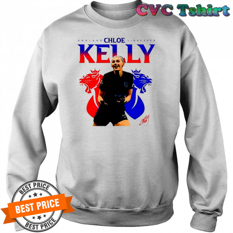 Chloe Kelly Football Soccer England Lionesses signature 2025 shirt Sweatshirt