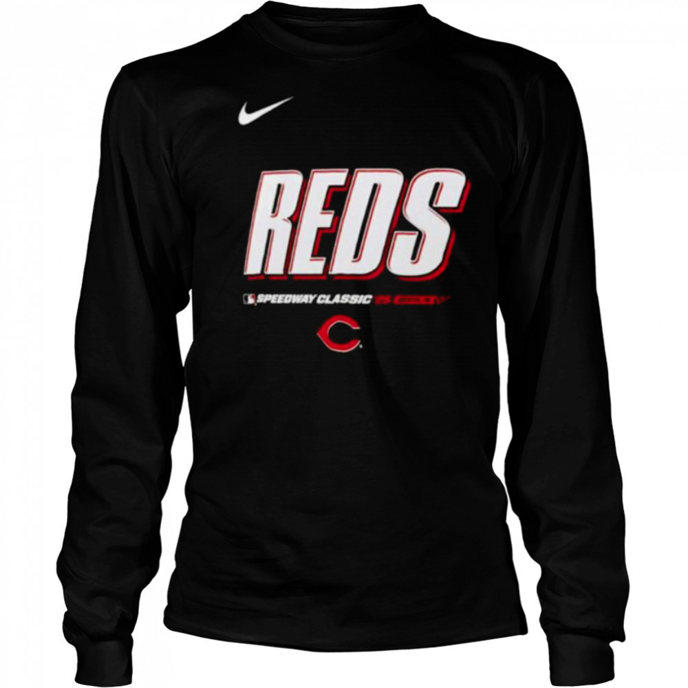 Cincinnati Reds 2025 MLB Speedway Classic Wordmark shirt Long Sleeved