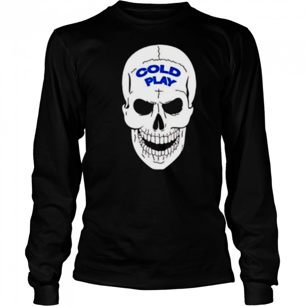Coldplay skull astronomy shirt Long Sleeved