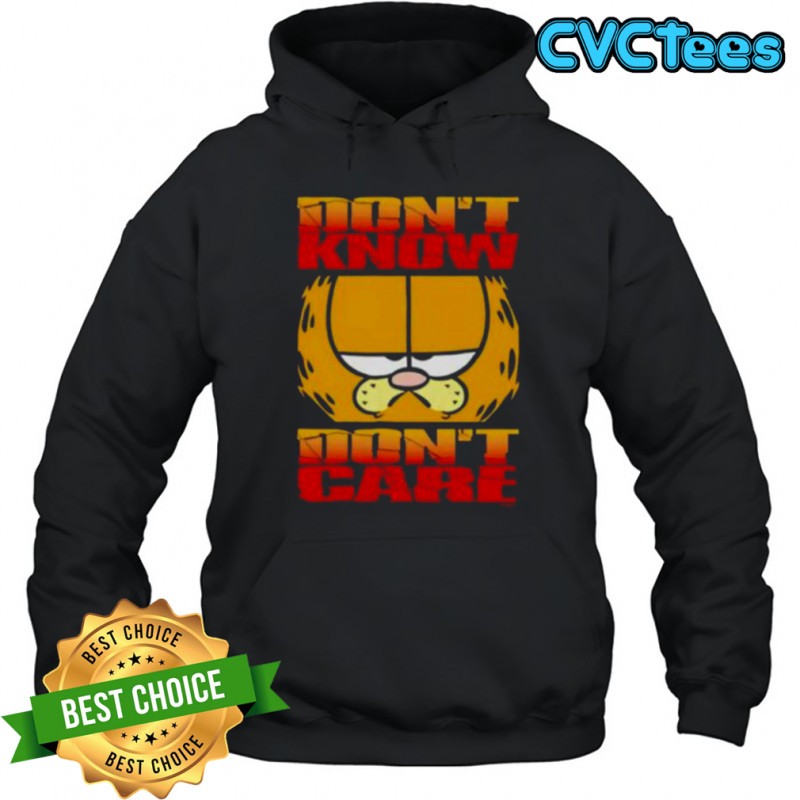 Don’t know don’t care orange cat shirt Hoodie