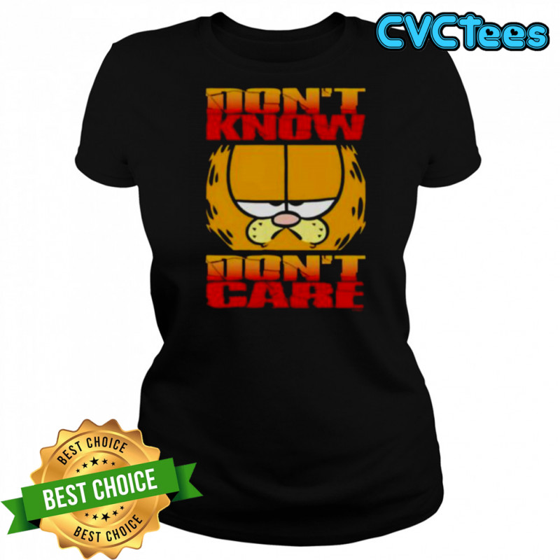 Don’t know don’t care orange cat shirt Women's T-shirt