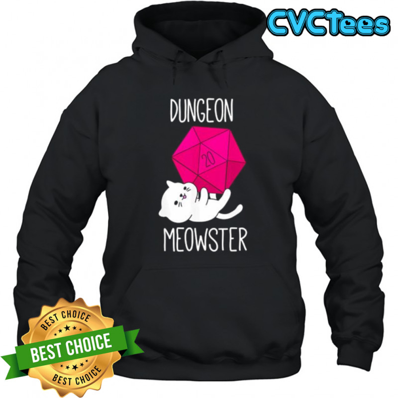 Dungeon Meowster Funny Nerdy Cat shirt Hoodie