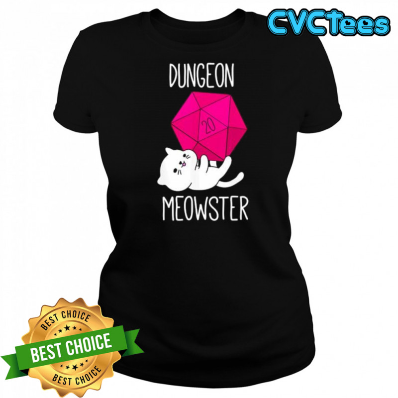 Dungeon Meowster Funny Nerdy Cat shirt Women's T-shirt