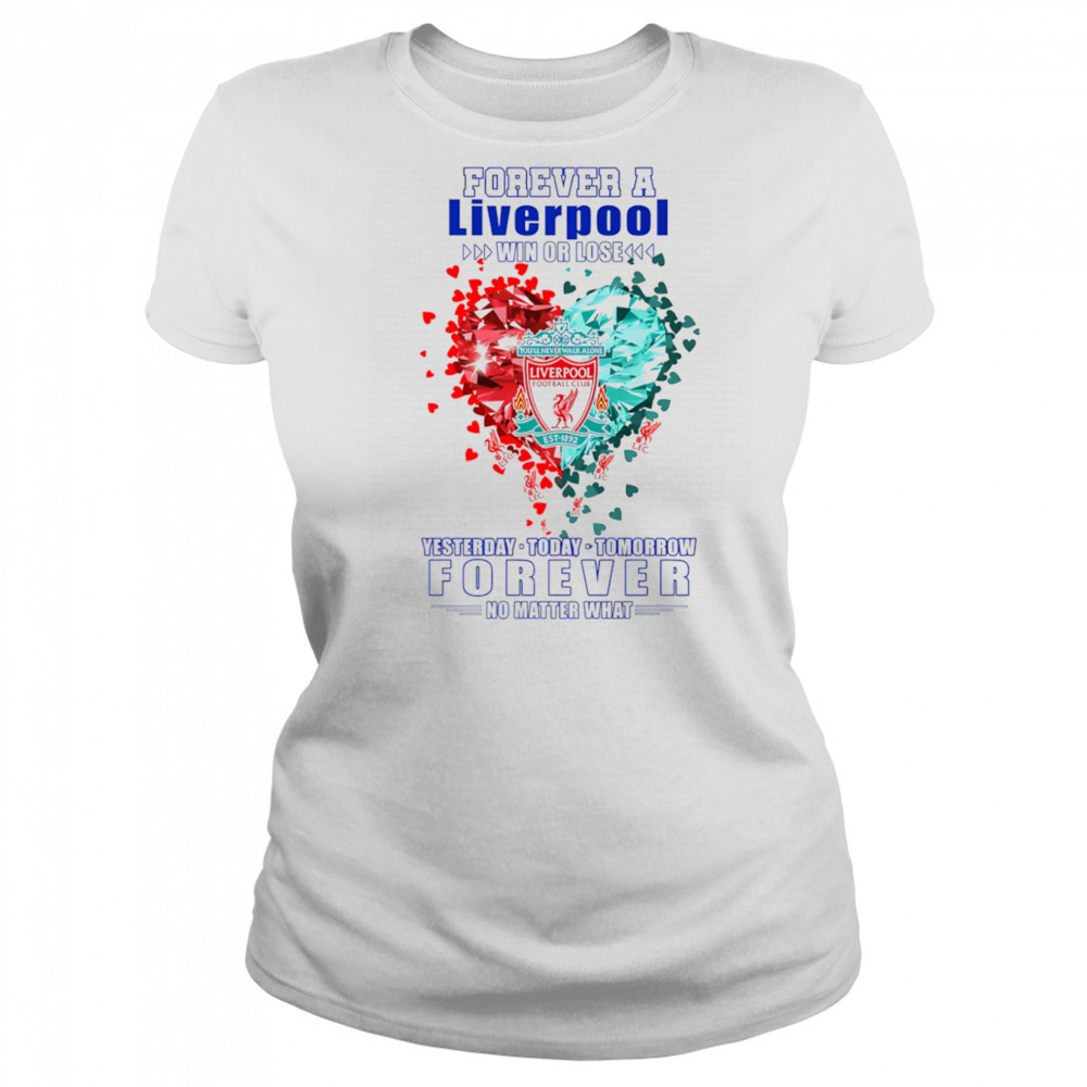 Forever a Liverpool win or lose yesterday today tomorrow forever no matter what shirt Women's T-shirt