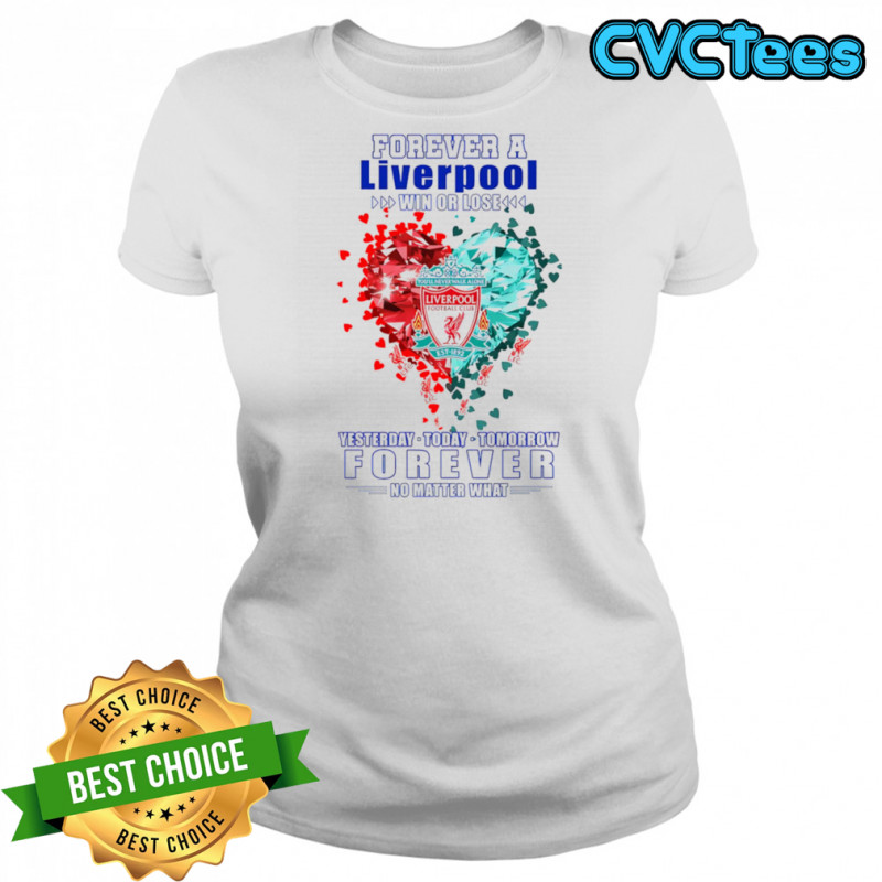 Forever a Liverpool win or lose yesterday today tomorrow forever no matter what shirt Women's T-shirt