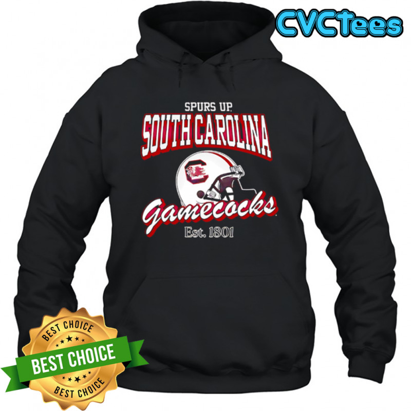 Helmet Spurs Up South Carolina Gamecocks Est 1801 shirt Hoodie