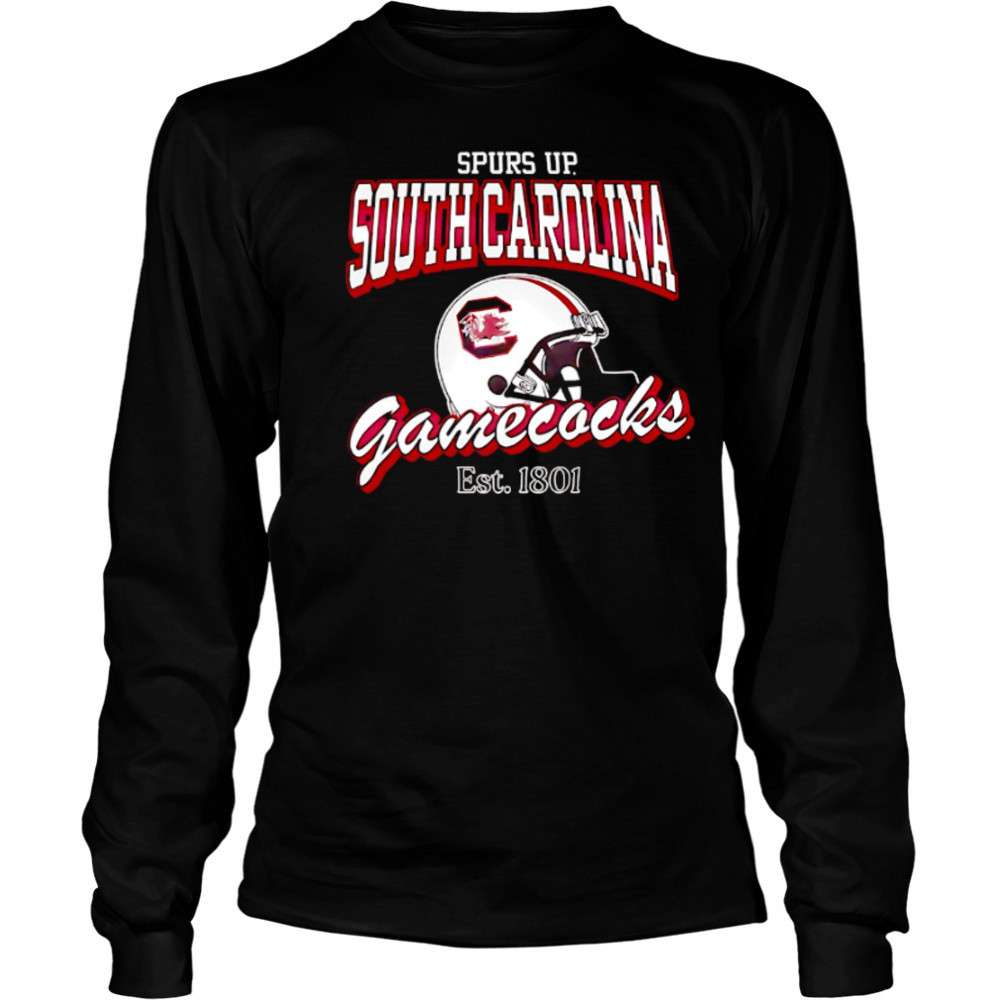 Helmet Spurs Up South Carolina Gamecocks Est 1801 shirt Long Sleeved