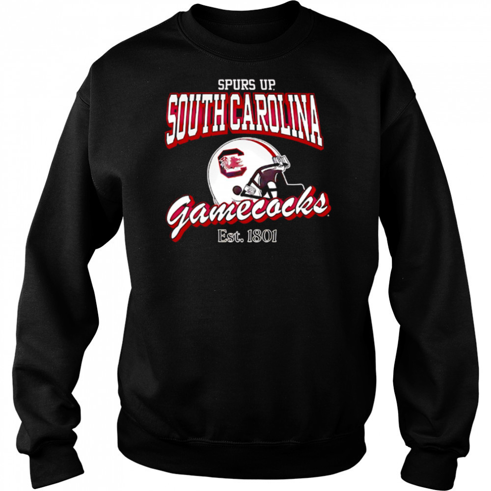 Helmet Spurs Up South Carolina Gamecocks Est 1801 shirt Hoodie