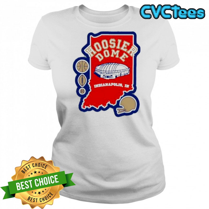 Hoosier Dome Indianapolis In Football map shirt Women's T-shirt