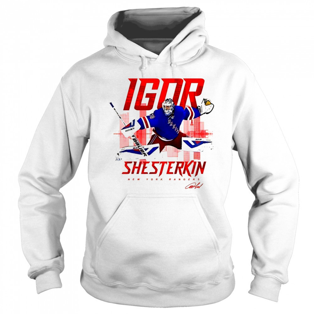 Igor Shesterkin New York Rangers skyline signature shirt Sweatshirt