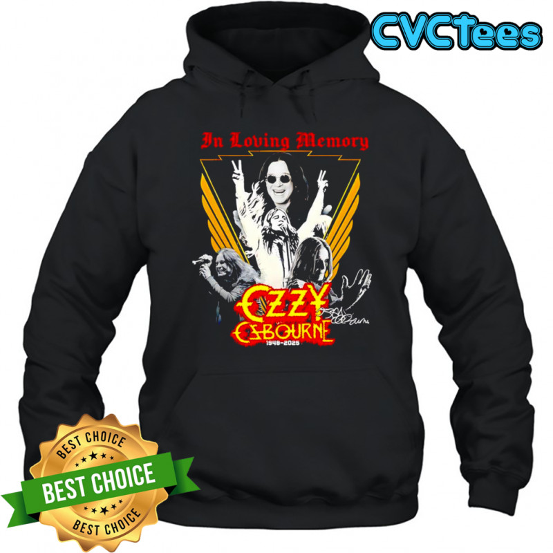 In loving memory Ozzy Osbourne 1948 2025 shirt Hoodie