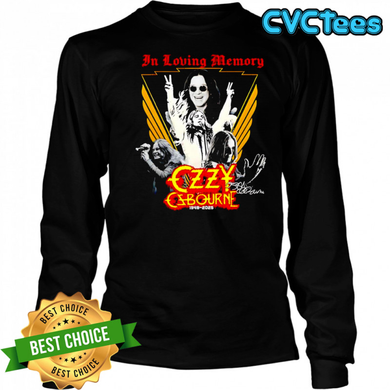 In loving memory Ozzy Osbourne 1948 2025 shirt Long Sleeved