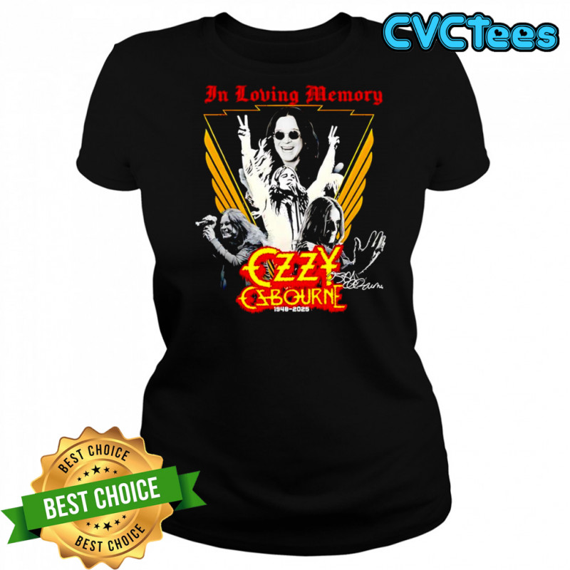 In loving memory Ozzy Osbourne 1948 2025 shirt Women's T-shirt