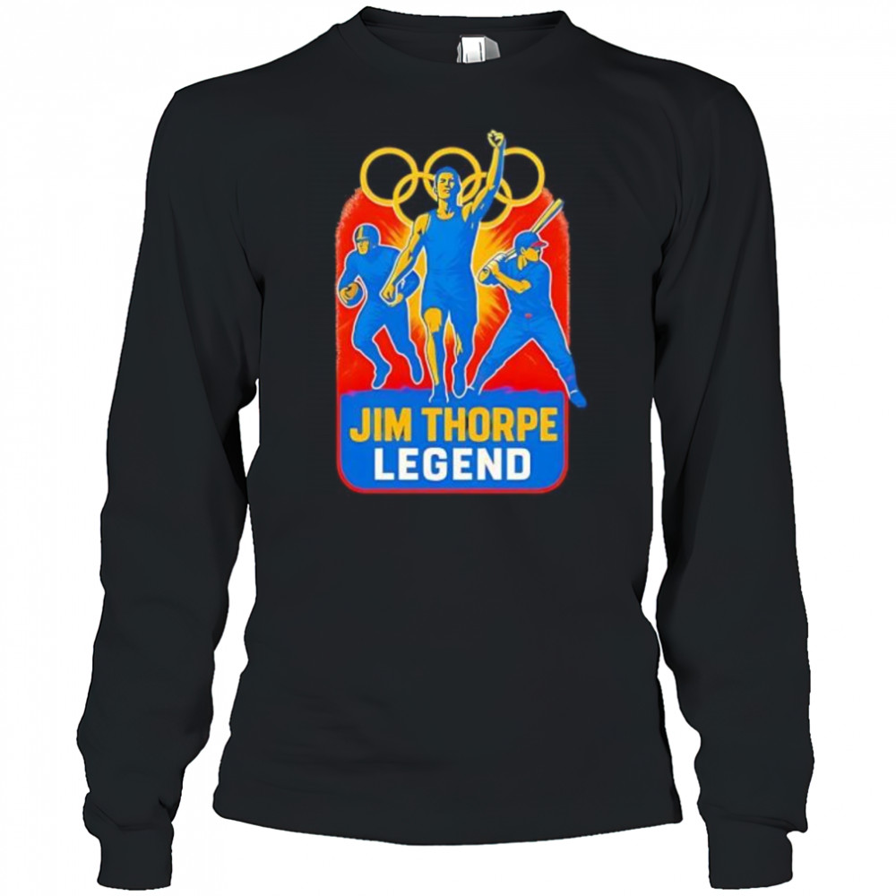 Jim Thorpe Legend sports shirt Long Sleeved