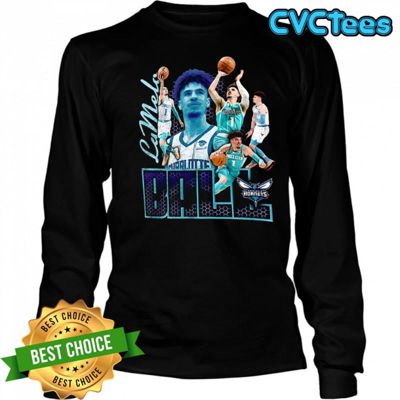 LaMelo Ball Black Charlotte Hornets Notorious Shirt Long Sleeved