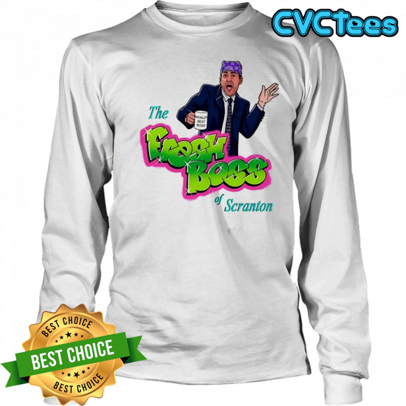 Michael Scott as Prison Mike X The Fresh Prince of Bel-Air The Fresh Boss of Scranton shirt Long Sleeved