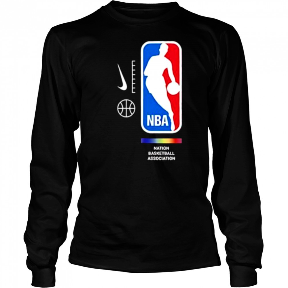 NBA Nation Basketball Association pride logo shirt Long Sleeved