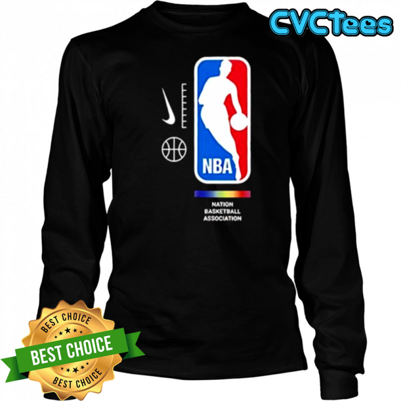 NBA Nation Basketball Association pride logo shirt Long Sleeved