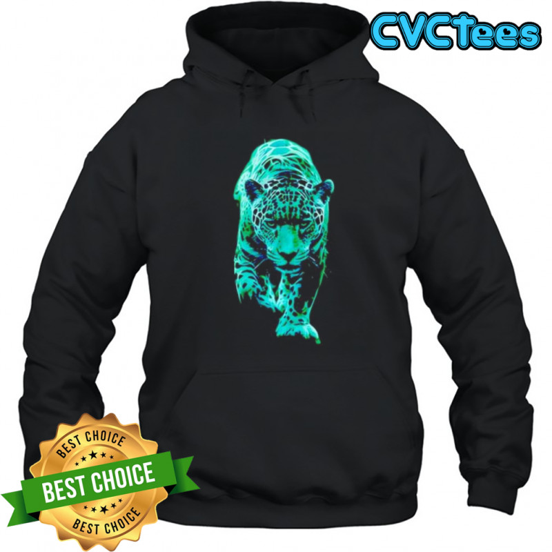 Neon Jaguar in Motion shirt Hoodie