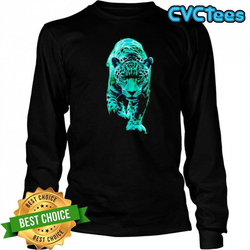 Neon Jaguar in Motion shirt Long Sleeved