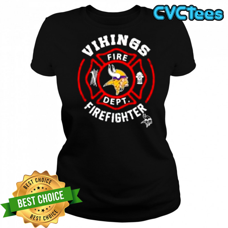 NFL Minnesota Vikings Football Team Fire Fighter Shirt Women's T-shirt