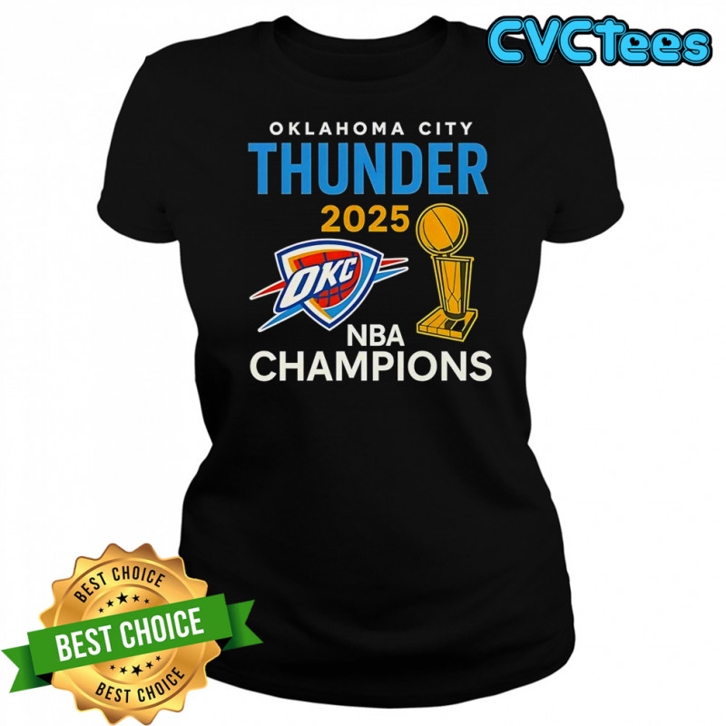 OKC Thunder 2025 NBA Champions Trophy Classic T-Shirt Women's T-shirt