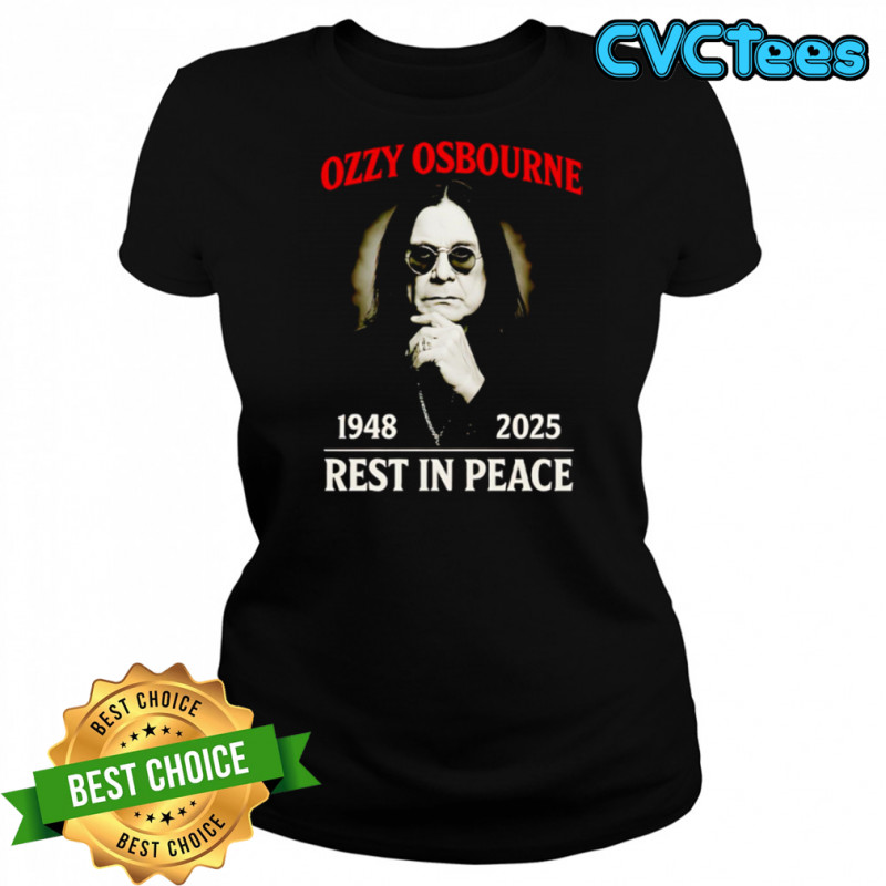 Ozzy Osbourne 1948-2025 Tribute Shirt Rest In Peace Prince Of Darkness shirt Women's T-shirt