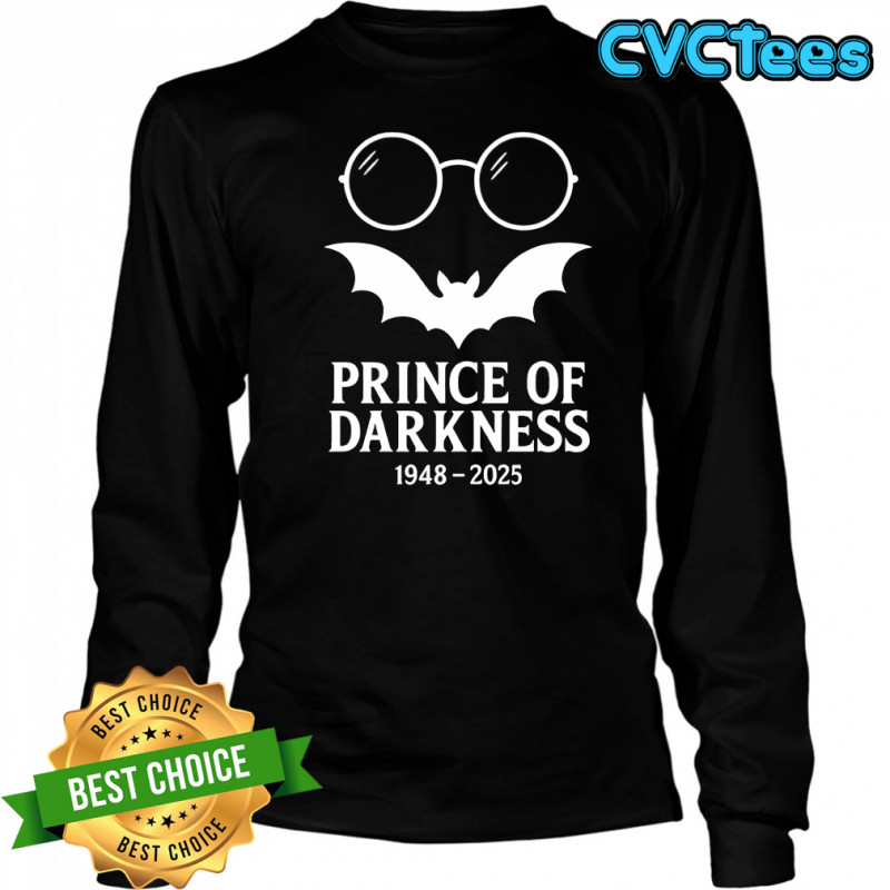 Ozzy Prince of darkness 1948 2025 shirt Long Sleeved