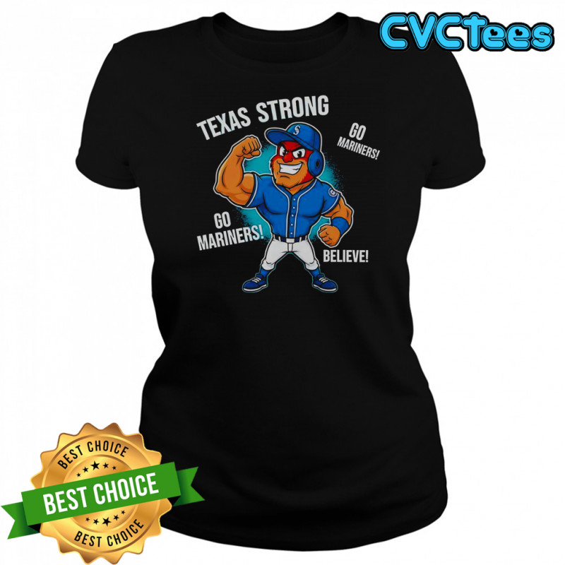 Seattle Mariners Texas Strong Mariner Moose Mascot Cartoon T-Shirt Women's T-shirt