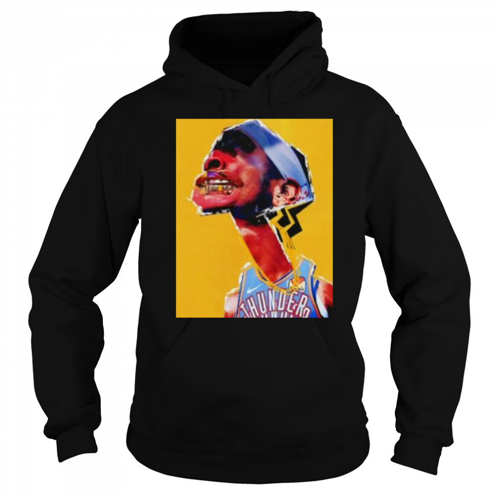 Shai Gilgeous Alexander grillz Oklahoma City Thunder Basketball art shirt Sweatshirt