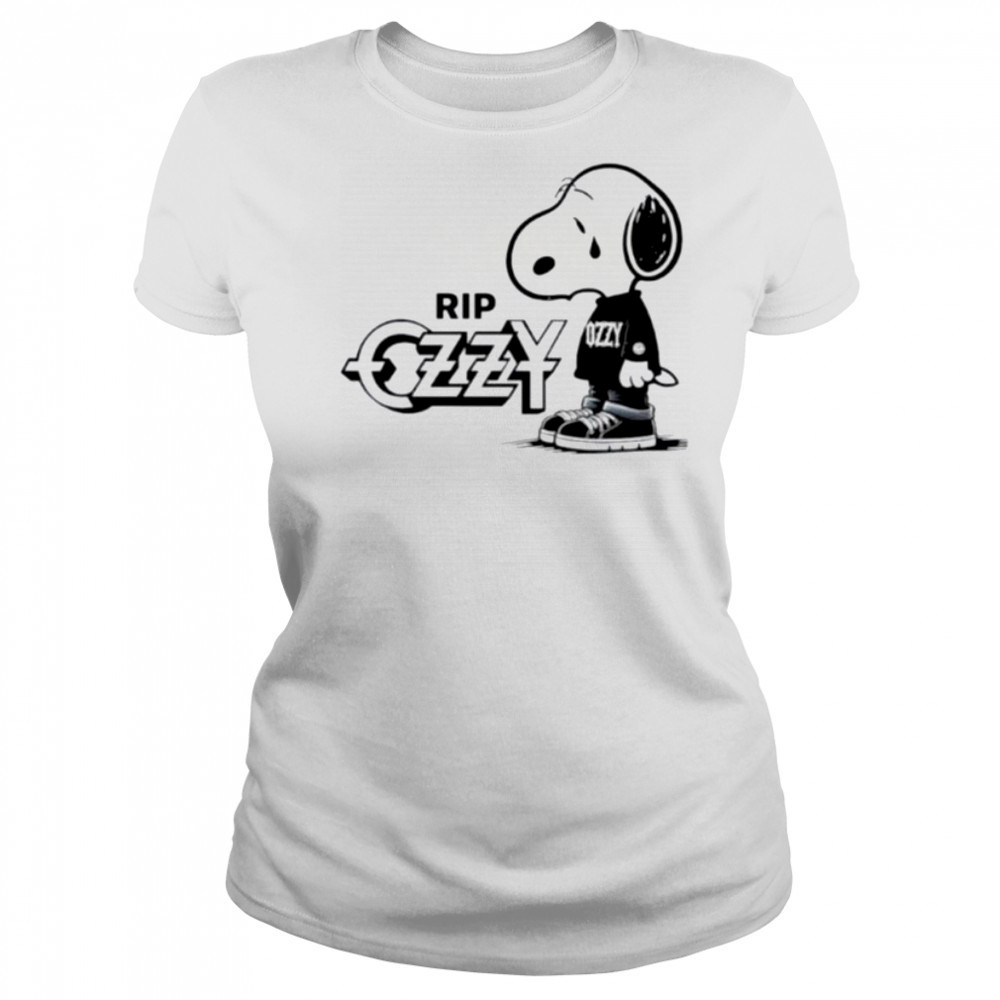Snoopy cry RIP Ozzy Osbourne logo shirt Women's T-shirt