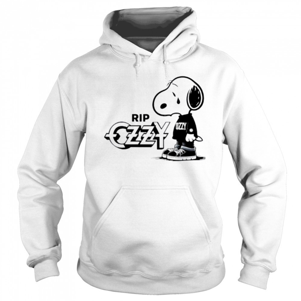 Snoopy cry RIP Ozzy Osbourne logo shirt Sweatshirt