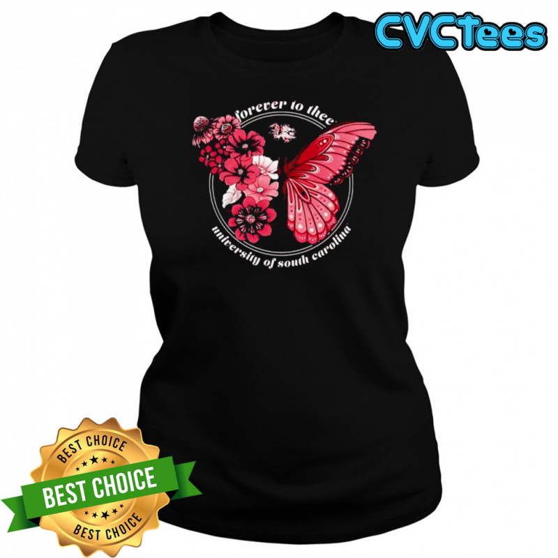 South Carolina Gamecocks Garnet Butterfl shirt Women's T-shirt