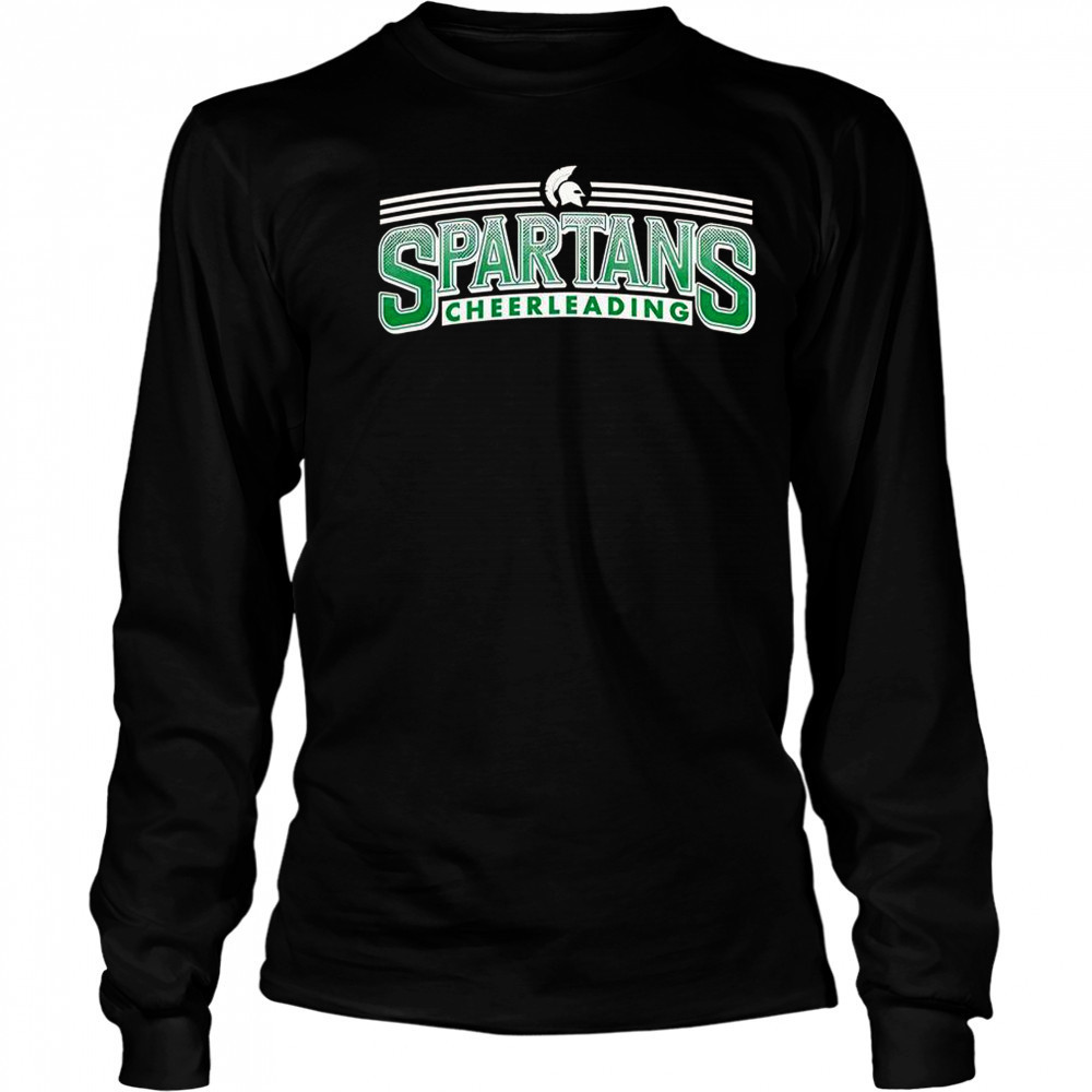 Spartans Cheerleading Stripes T-Shirt Long Sleeved