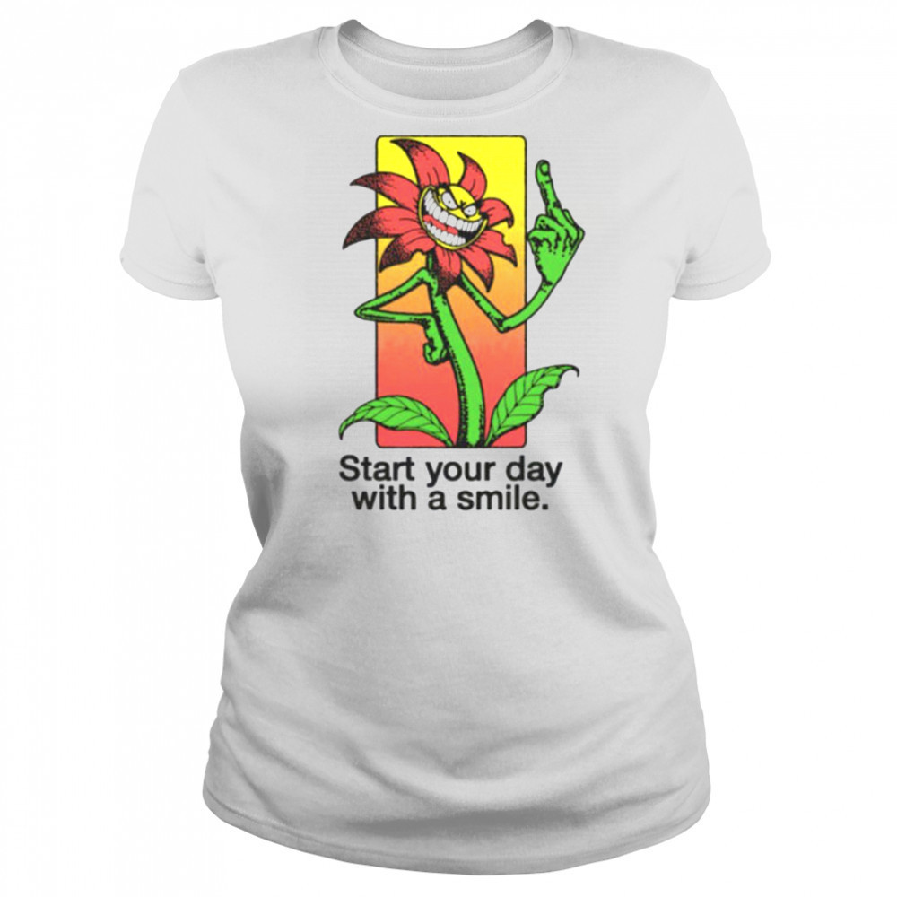 Start your day with a smile flower shirt Women's T-shirt