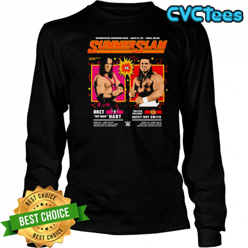 SummerSlam 1992 Match poster shirt Long Sleeved