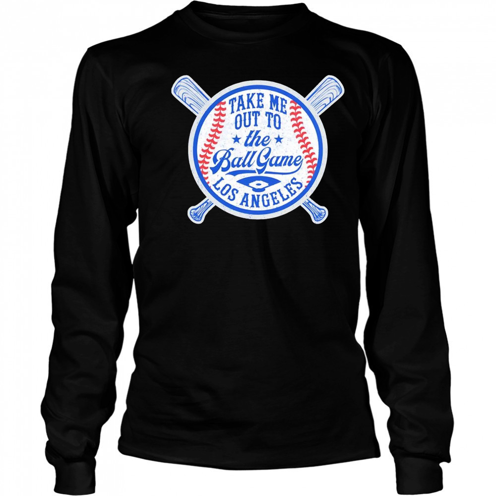 Take me out to the game Los Angeles baseball shirt Long Sleeved