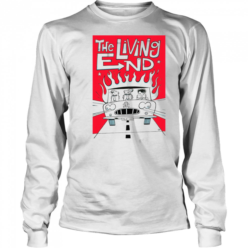 The Living End Cartoon Car Shirt Long Sleeved