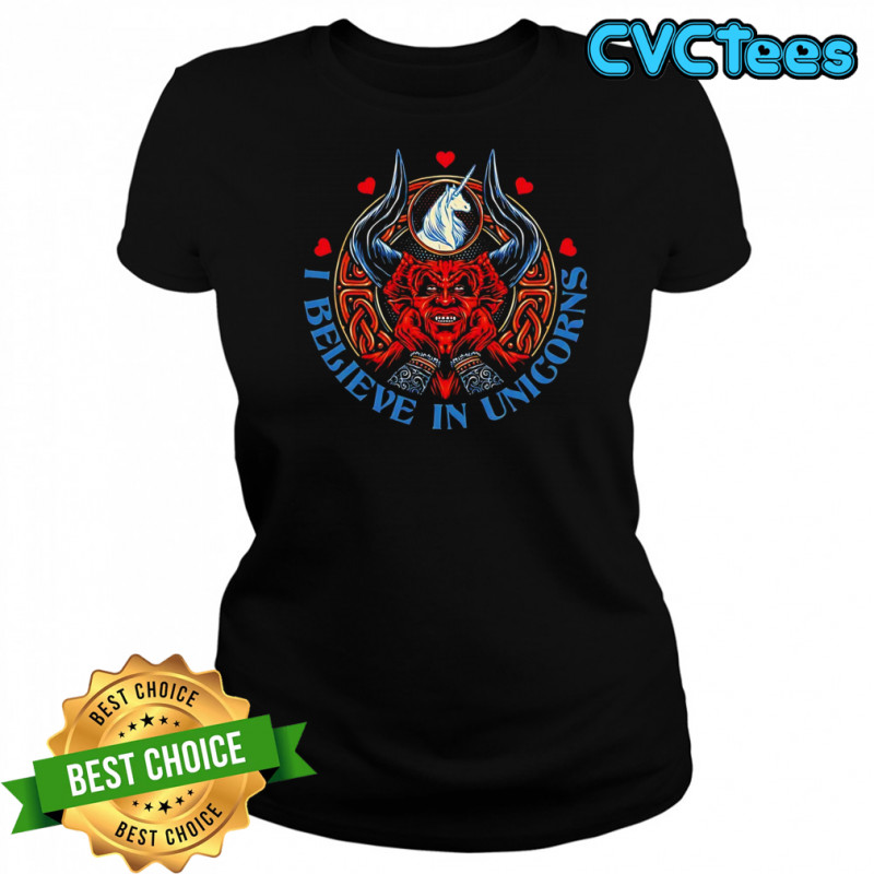 The Lord of Darkness Legend I believe in unicorns shirt Women's T-shirt
