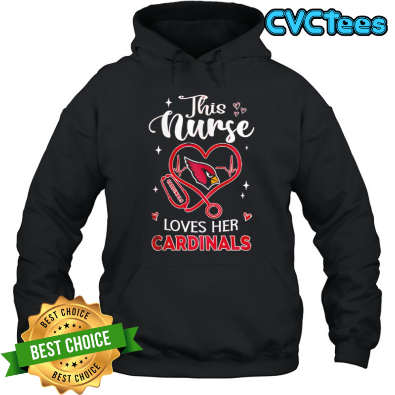 This nurse love her Arizona Cardinals shirt Hoodie