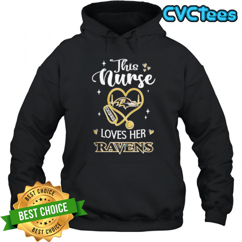 This nurse love her Baltimore Ravens shirt Hoodie