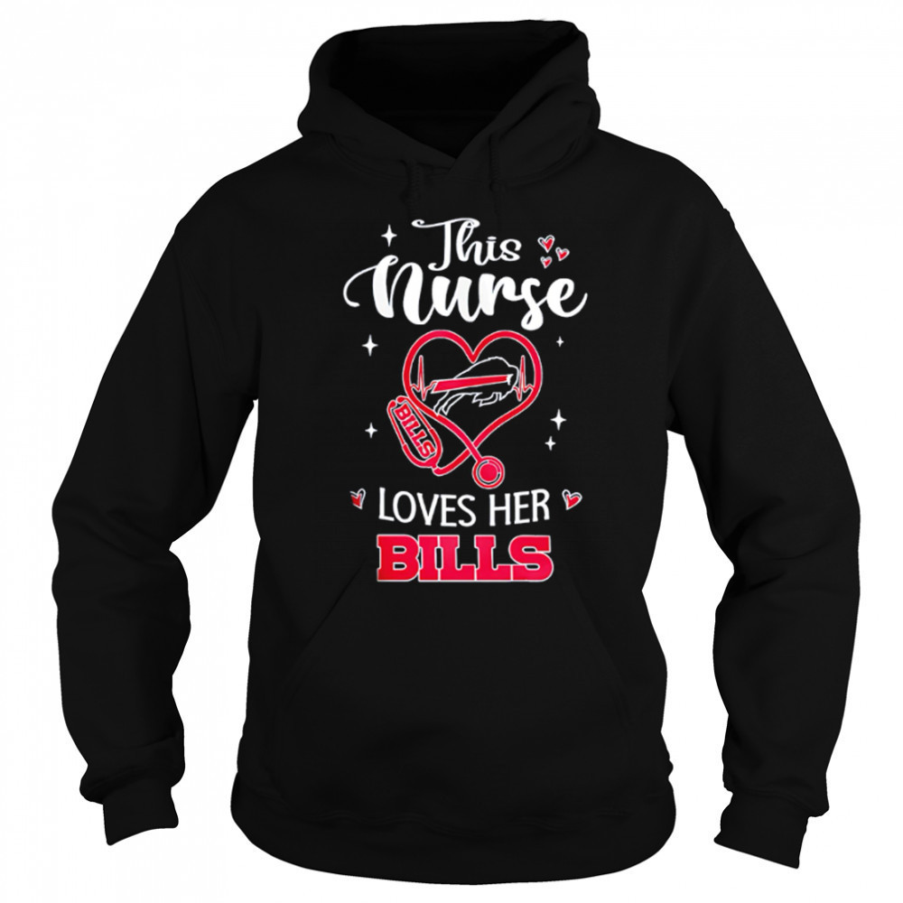 This nurse love her Buffalo Bills shirt Sweatshirt