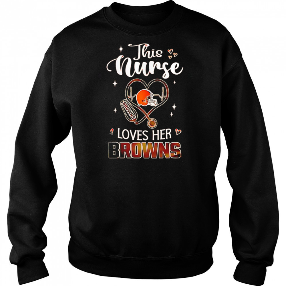 This nurse love her Cleveland Browns shirt Hoodie