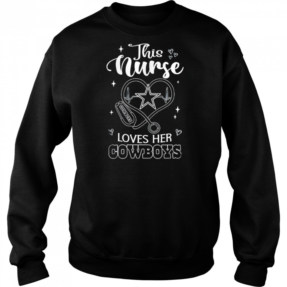 This nurse love her Dallas Cowboys shirt Hoodie