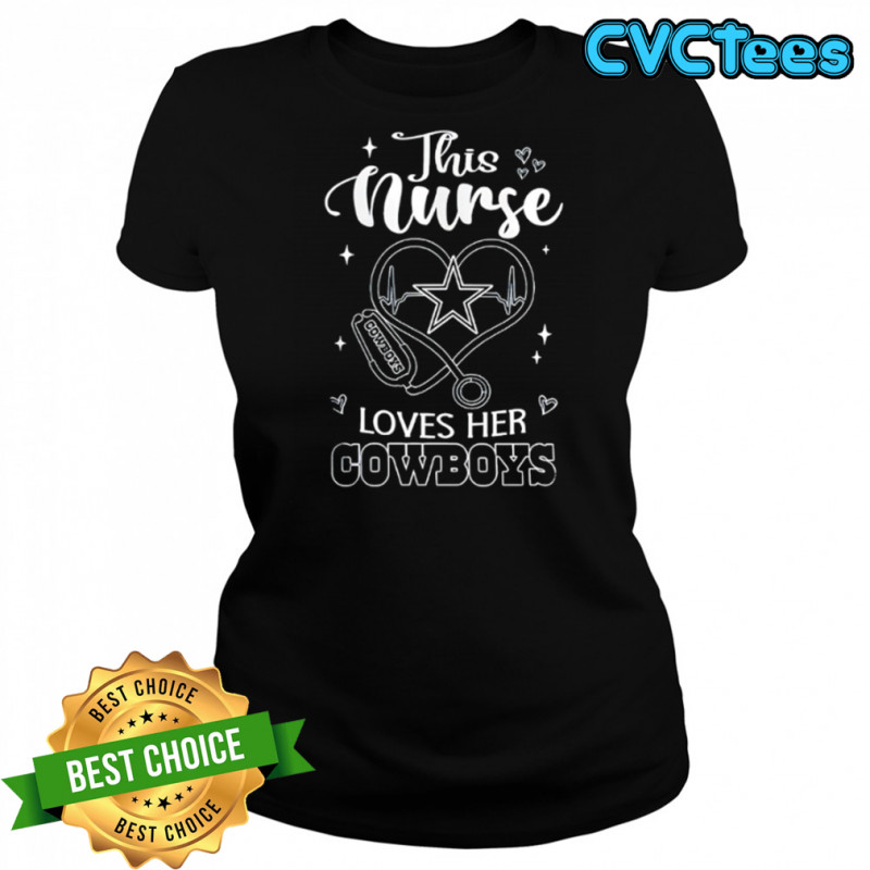 This nurse love her Dallas Cowboys shirt Women's T-shirt