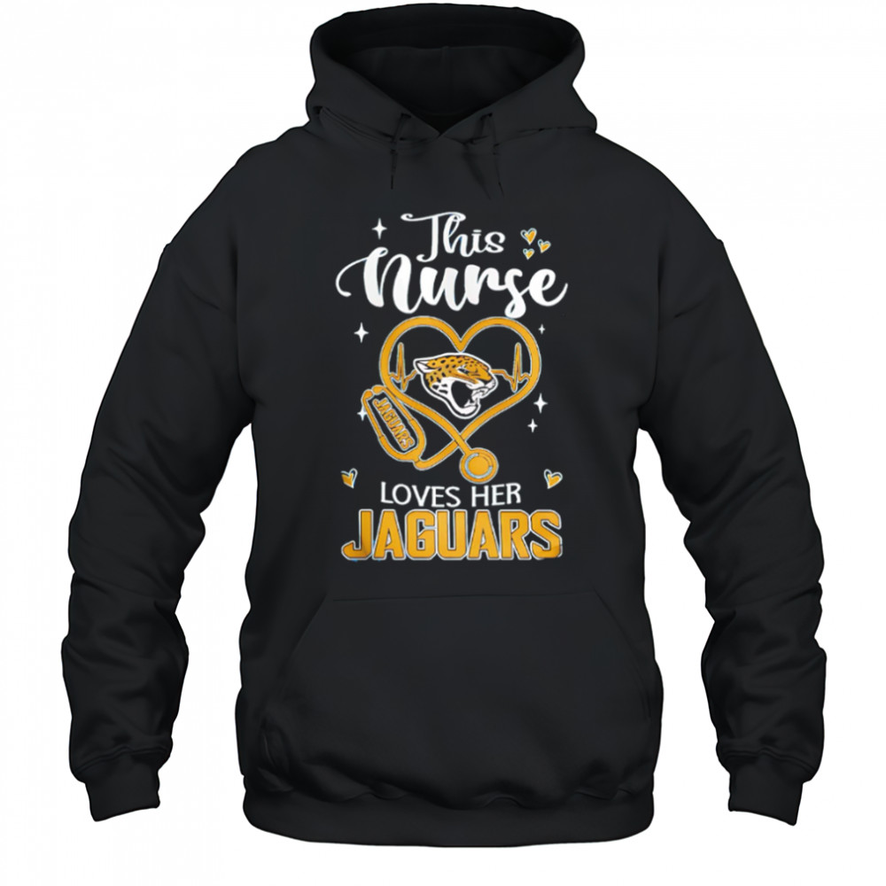 This nurse love her Jacksonville Jaguars shirt Hoodie