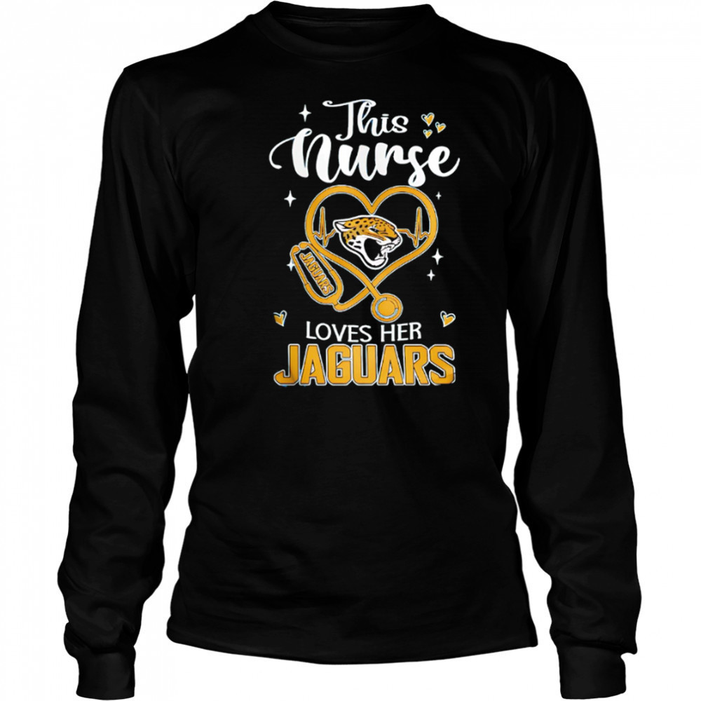 This nurse love her Jacksonville Jaguars shirt Long Sleeved