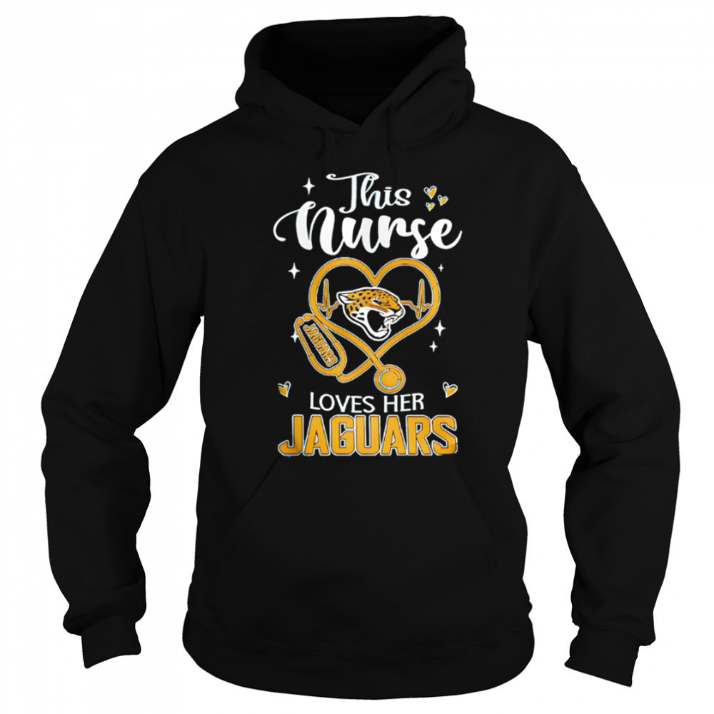 This nurse love her Jacksonville Jaguars shirt Sweatshirt
